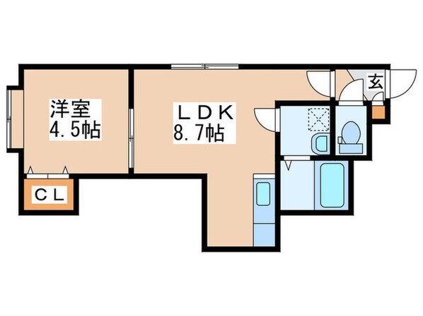 エクエス月寒の物件間取画像